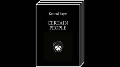 Certain People by Konrad Bayer – 100FOR10 art book No. 8, cover