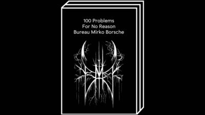 100 problems for no reason by Bureau Mirko Borsche – 100FOR10 art book No. 14, cover