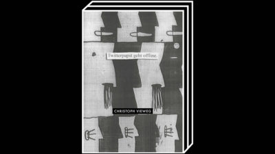 Twitterpapst geht offline by Christoph Vieweg – 100FOR10 art book No. 29, cover