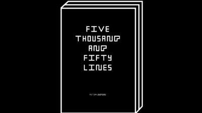Five Thousands And Fifty Lines by Peter Judson – 100FOR10 art book No. 81, cover