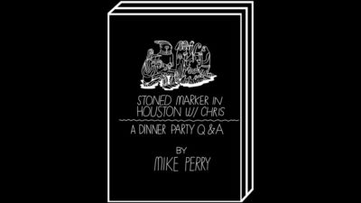 Stoned Marker in Houston w/ Chris by Mike Perry – 100FOR10 art book No. 90, cover