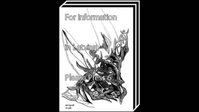 For Information in Latvian, Please Press 6 by Vadim Vasilev – 100FOR10 art book No. 124, cover