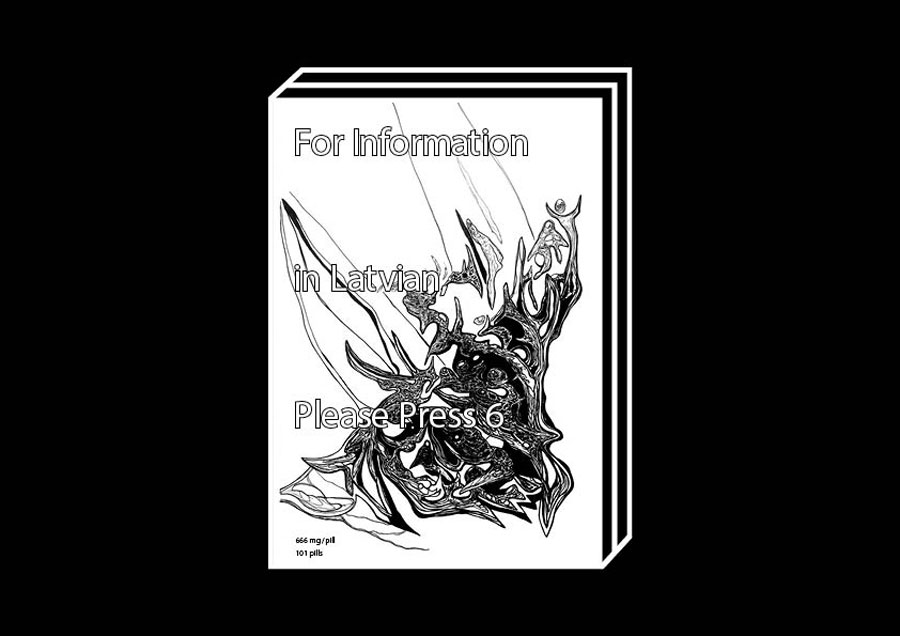 For Information in Latvian, Please Press 6 by Vadim Vasilev – 100FOR10 art book No. 124, cover