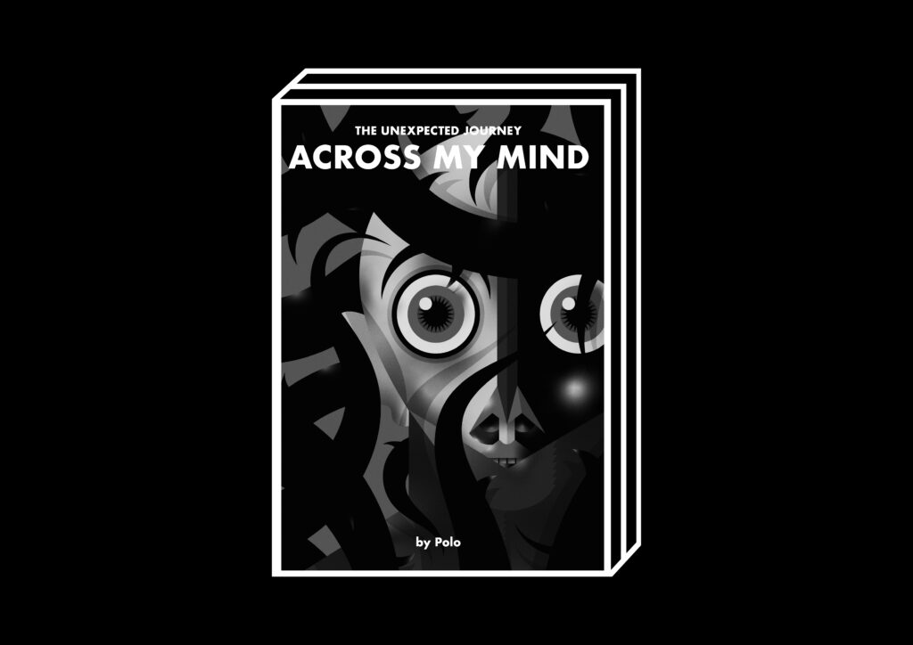 The unexpected journey across my mind by Juan Carlos Polo Chaviano – 100FOR10 art book No. 133, cover
