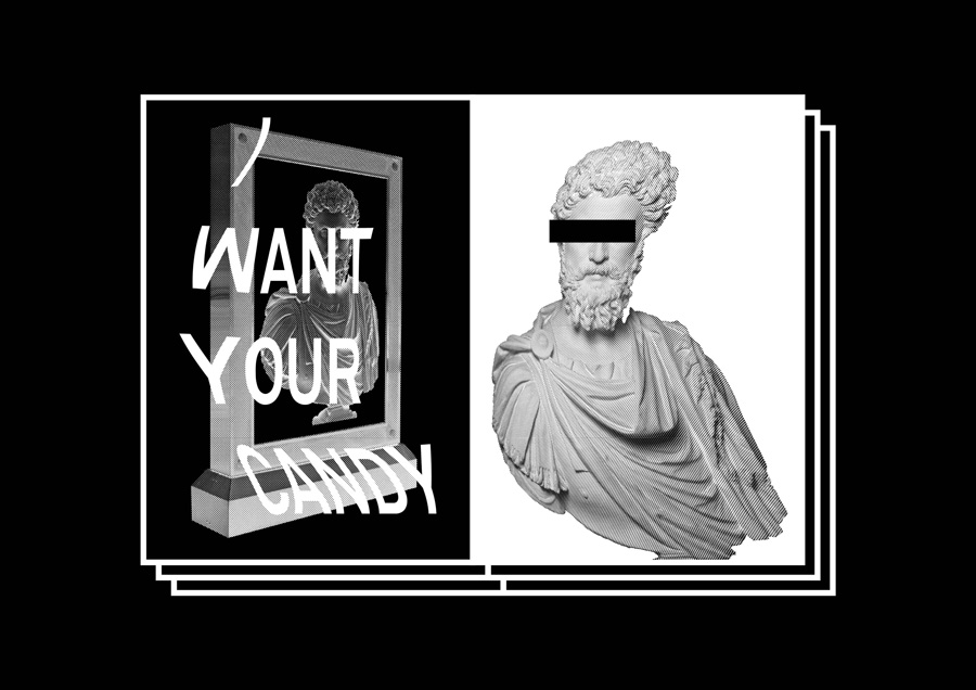 I want your candy by Florian Brugger – 100FOR10 art book No. 19, view 2