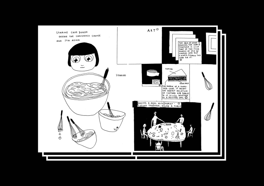 Coffee, Socks And Dark Matter by Lenia Hauser – 100FOR10 art book No. 69, view 4