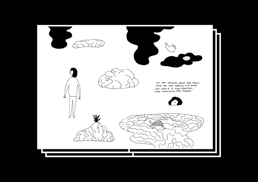 Coffee, Socks And Dark Matter by Lenia Hauser – 100FOR10 art book No. 69, view 3